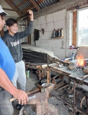 blacksmith in viscri village
